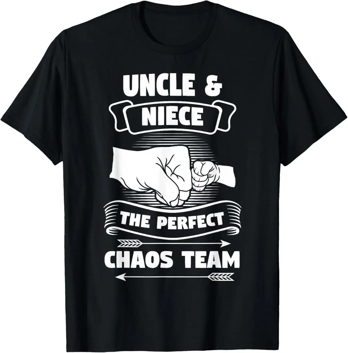 100% cotton uncle and niece one-piece perfect "chaos team" godfather gift t-shirt