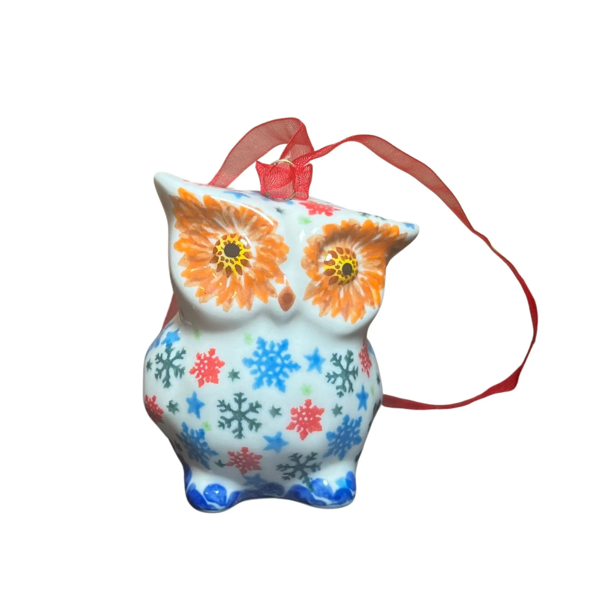 Lidia's Polish Pottery Owl Ornament
