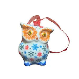 Lidia's Polish Pottery Owl Ornament