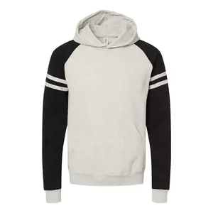 JERZEES Nublend Varsity Colorblocked Raglan Hooded Sweatshirt