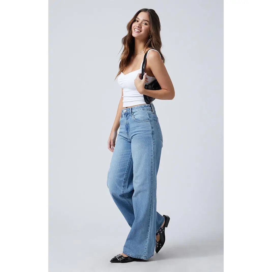 Pacsun Women's Jessie High Waisted Baggy Jeans Medium Indigo
