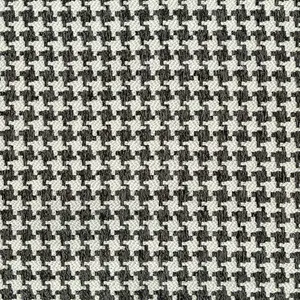 Nala Black-Beige Houndstooth Fabric|100% Poly—Sold by The Yard