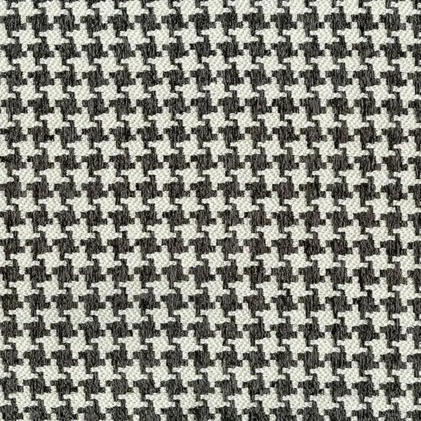 Nala Black-Beige Houndstooth Fabric|100% Poly—Sold by The Yard