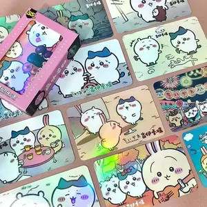 Chiikawa Small Card Cute Hachiware USAGI Momoka Peripheral Cartoon Starlight Laser LOMO Card Collection Card Girl Gift