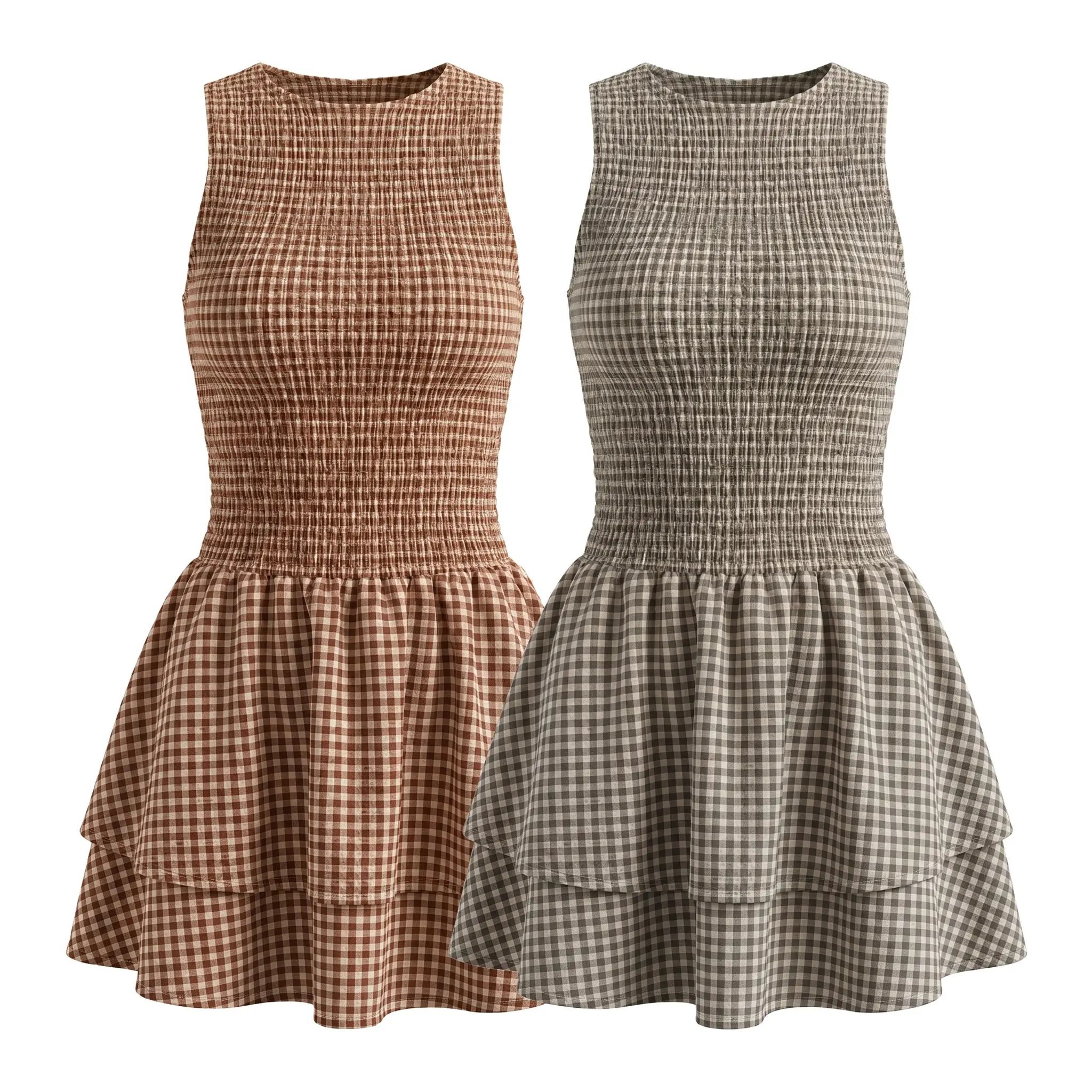 Women's Casual Fashion Sleeveless Short Dress, Perfect for Daily Wear, Ladies' Comfortable and Stylish Summer Clothing