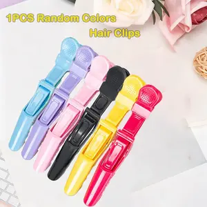 [NOT FOR SALE]1PCS Random Colors Hair Clips  - Professional Styling Clips for Hair, Salon Quality Plastic Alligator Clips