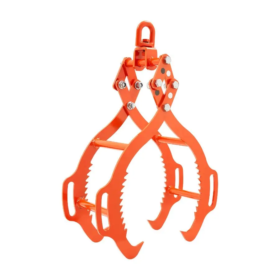 【DealsForYouDays】VEVOR 32in Log Lifting Tongs, Efficient 4 - Claw Logging Tongs, Heavy Duty Steel Log Grapple, 3300LBS Lifting Capacity, Swivel Log Graper Timber, Log Dragging Tongs for Trucks, Tractors, ForkliftsVEVOR Super Brand Day