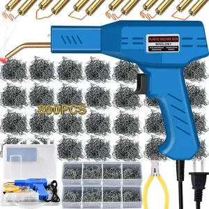 Plastic Welder, 800PCS Staples, Plastic Welding Kit, Must Have For DIYers, Instant On/Off, Plastic Welder Kit, Bumper Repair Kit Plastic Repair Kit, Portable Toolbox (Blue)