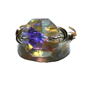 crystal wire wrapped ring