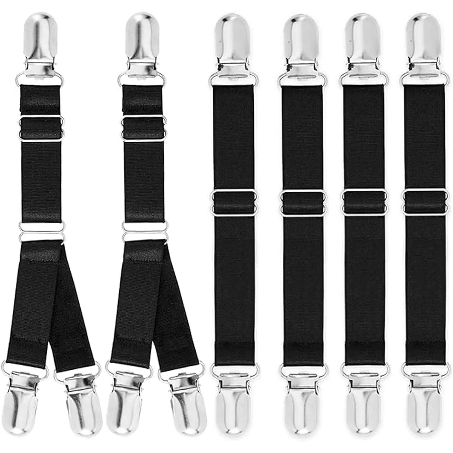 Plus Size Y-Style Shirt Stays for Women, Adjustable Elastic Thigh Garter with Sock Clips, Romantic Lingerie for Valentine's Day, Plus Size Fashion, Underwear For Women, Romance, Valentines Day, Date Night, Criss Cross, Lacy, Thigh Garters, Adjustable Fit,
