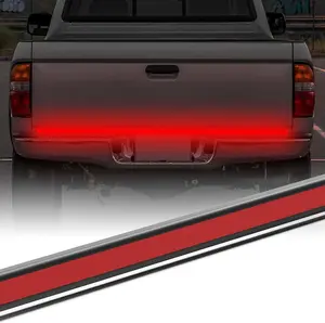 Tailgate Light Bar,Aluminum Frame Tailgate Light Strip for Pickup Truck Trailer with Red Running Brake Lights Reverse Sequential Red Turn Signal (60 Inch)
