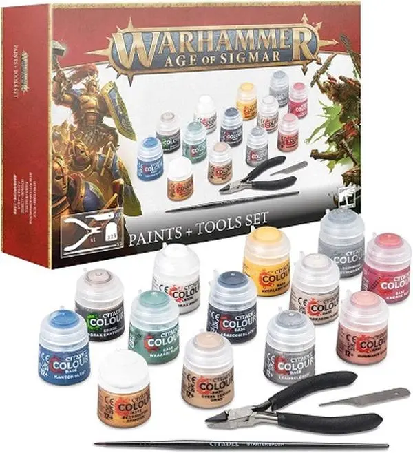 Warhammer Age of Sigmar: Paints + Tools Set