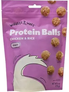 Wiggles & Wags Chicken and Rice Protein Balls 6oz