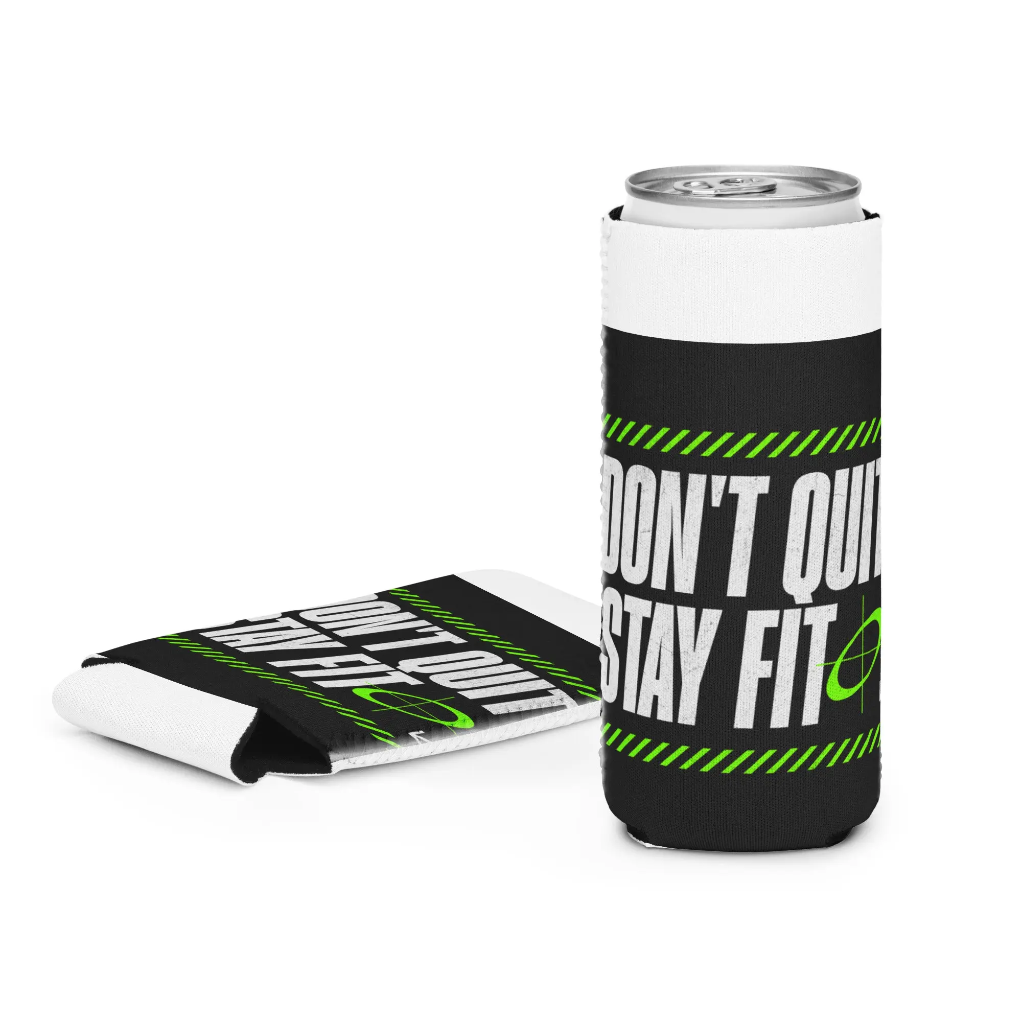 Stay Fit Black Can cooler