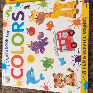 Color-Searching Sound Book for Toddler Busy Book and Preschool Learning Early Childhood Development, Preschool Learning Book, Busy Books, Learning Books