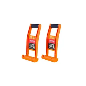 VEVOR Drywall Carrier, 2 Pack Plywood Carriers Handles, ABS Plastic Panel Carrier Tool with 176 lbs Load Bearing, Lift and Carry Panel Mover for Plywood, Drywall, Particleboard, Tempered Glass