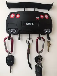 3D Printed R35 Key Holder Wall Mount | Car Key Hook Hanger | Modern Home Decor