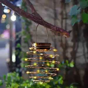 4Pack Outdoor Solar Hanging Lantern Lights - 60LED Waterproof Solar Pineapple Light Outdoor for Garden, Yard Porch Lawn Backyard Landscape Pathway Patio Outside Gardening