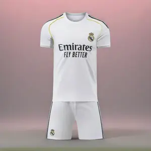 Real Madrid Football Kit 2026 Edition, Premium Polyester Soccer Jersey, Breathable Quick Dry Short Sleeve Athletic, Fan Version Football Kit
