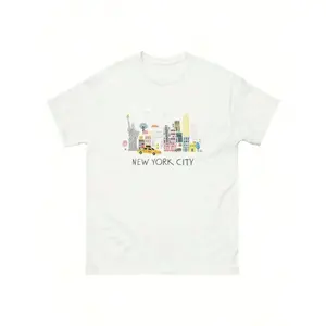 100 Percent Cotton Humorous T Shirt Featuring New York City Icon for City Enthusiasts Perfect for Summer