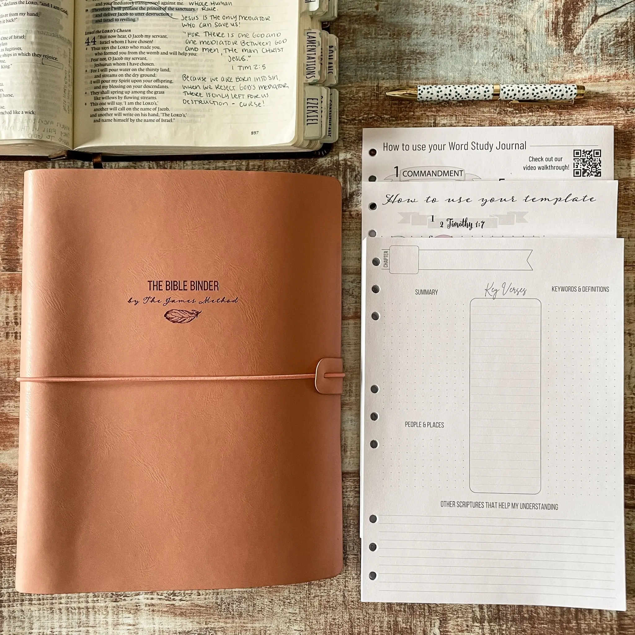 The Complete Bible Binder Study System (Pink) The Complete Bible Binder Study System (Pink)