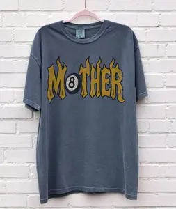 Victoria Maxwell, Vintage Graphic Tee, Comfort Colors Vintage Mother Tee Trendy 8 Ball Mother Lucky Mama TShirt Vintage Flames Rad Mom Birthday Gift Moto Edgy Grunge Aesthetic Streetwear, better luck next time
