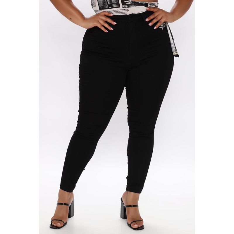 Flex Game Strong Super High Rise Skinny Jeans - Black
