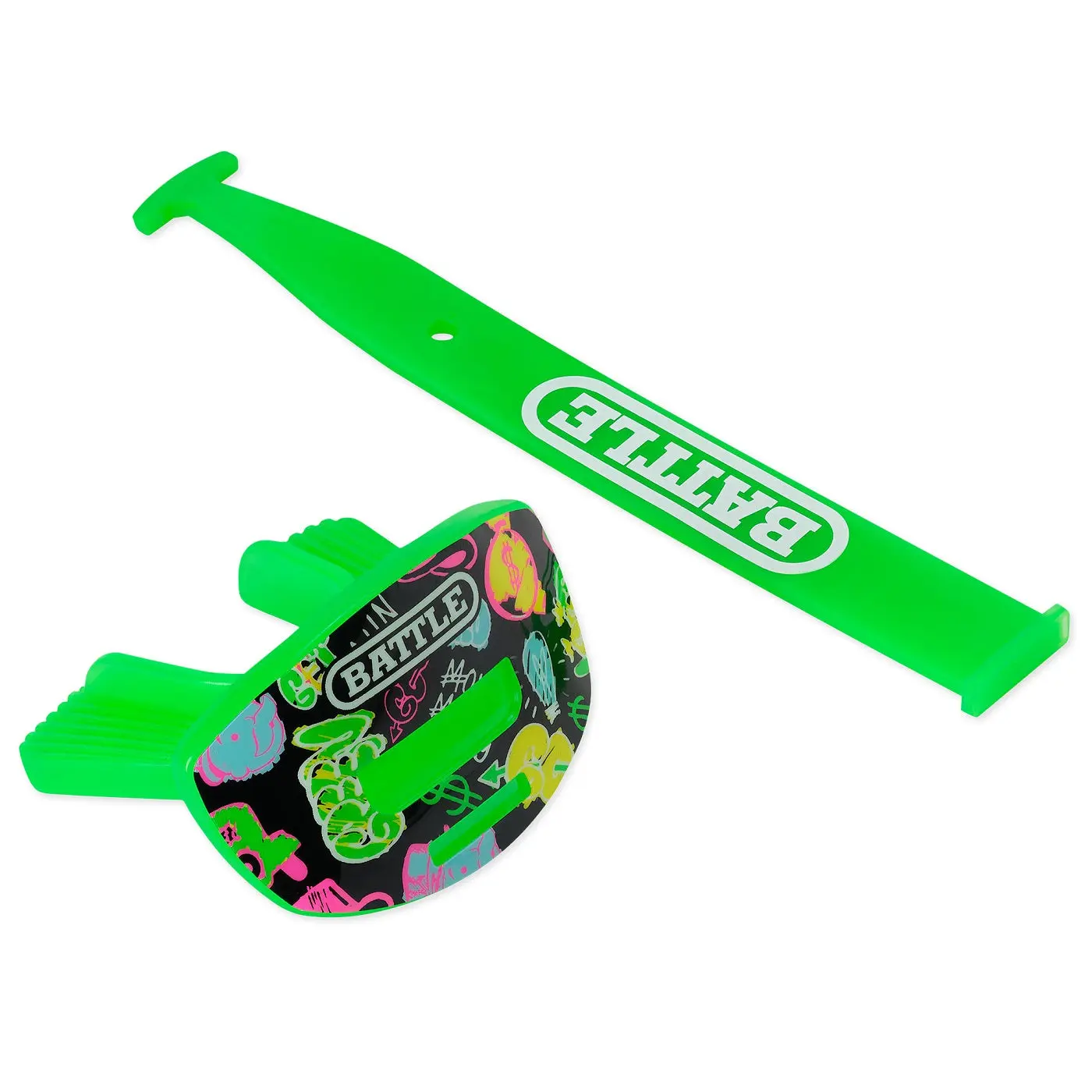 Battle Sports Speed X Football Mouthguard, Monopoly Street Art Edition | Interchangeable Thick Strap for Tackle, Flag Football & 7v7 Leagues, Extra Strap Availability, Fast Installation Design, Increased Airflow, Comfortable During Play