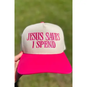 Jesus Saves Hat | Hot Pink