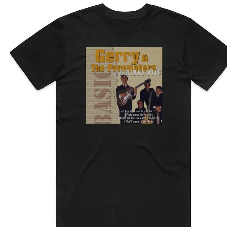 Gerry and The Pacemakers Original Hits T-Shirt Black