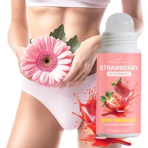 Strawberry Scented Rollerball, Roll On Deodorant, 60ML Capacity, Strong Anti-Perspirant, Fresh Fragrance, Small Design for Easy Carry, Ideal for Heavy Sweating