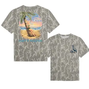 Beach Girl Tee Dirty Marsh Outfitters Backshore Bottomland Washed Out Mossy Oak Camo Cotton T Shirt, Men’s Camo Hunting Tee, Lightweight Outdoor Shirt | Deer Forest Graphic T-Shirt for Men, Gift for Fan, Father's Day, Mother's Day