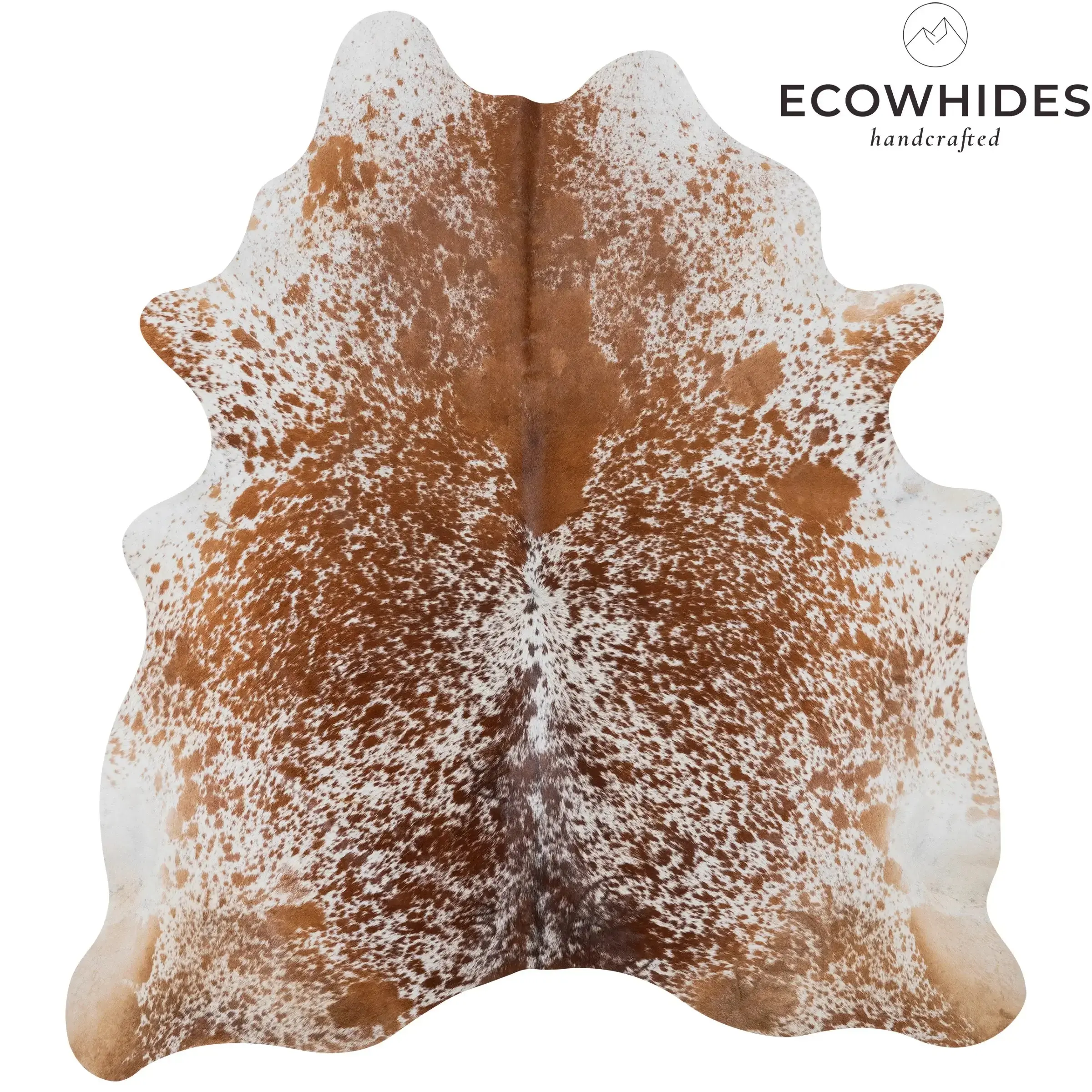 Brown Salt & Pepper Brazilian Cowhide Rug – Natural Leather Decor for Living Room or Office