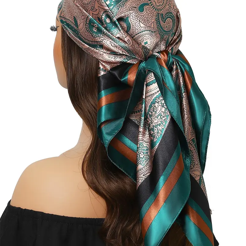 Women's Elegant Paisley Print   Scarf, Casual Versatile Scarf for Daily Wear, Fashion Accessories for Women & Girls, Fashion Hair Scarves, Scarf Wrap, Shawl