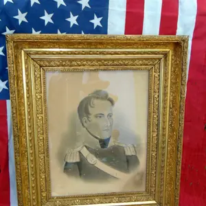 War of 1812 Painting Mississippi 18th Regiment with Uniform Fragments