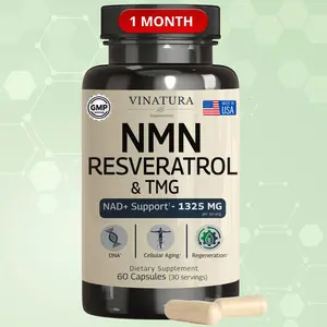 NMN Complex Supplement 1325MG - NMN 1000mg with Resveratrol and TMG, Support NAD+, 60 Capsules