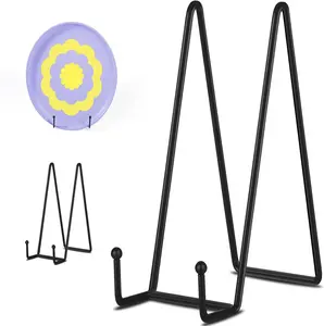 3 Pack 12 Inch Black Picture Stands Stands for Display Large Book Stands Table Top Easels for Picture, Decorative, Book, Frame, Plaque