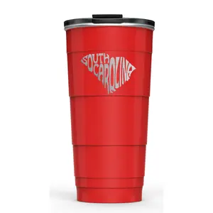 ALABAMA State Insulated Stackable Tumbler- Party Red- 26OZ