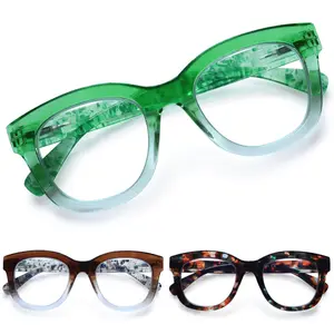ZOELEAD 3 Pack Reading Glasses for Women Men Blue Light Blocking Spring Hinge Computer Readers Fashion Pattern Printing Eyeglasses for Women (Mix Color -2, 2.50) High Quality Eyewear