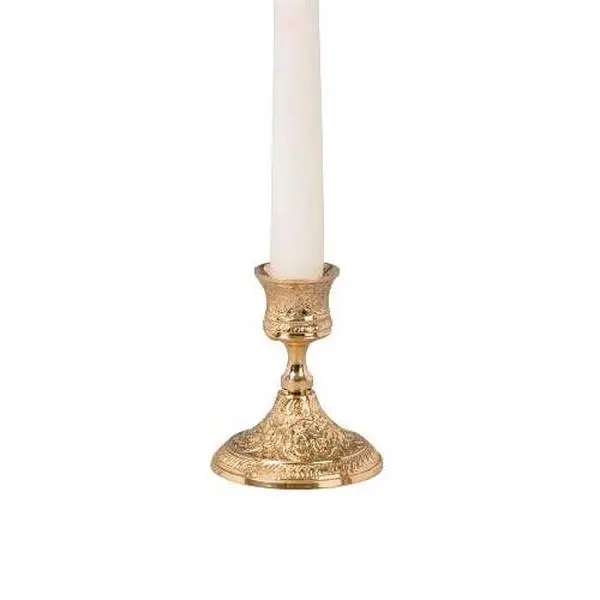 Ornate Brass Taper Candle Holder