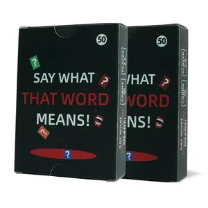 50 fun word-guessing multiplayer card games, cards to break the ice, unlock warm communication moments, strengthen relationships, suitable for dates, gatherings, parties, and special occasions, Family Fun Game
