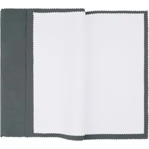 2 Pack X-Large 14''x11''   Polishing Cloths,  Silverware Cleaning Cloth for 925 , , Double Layer Polishing Puff Cloths Grey