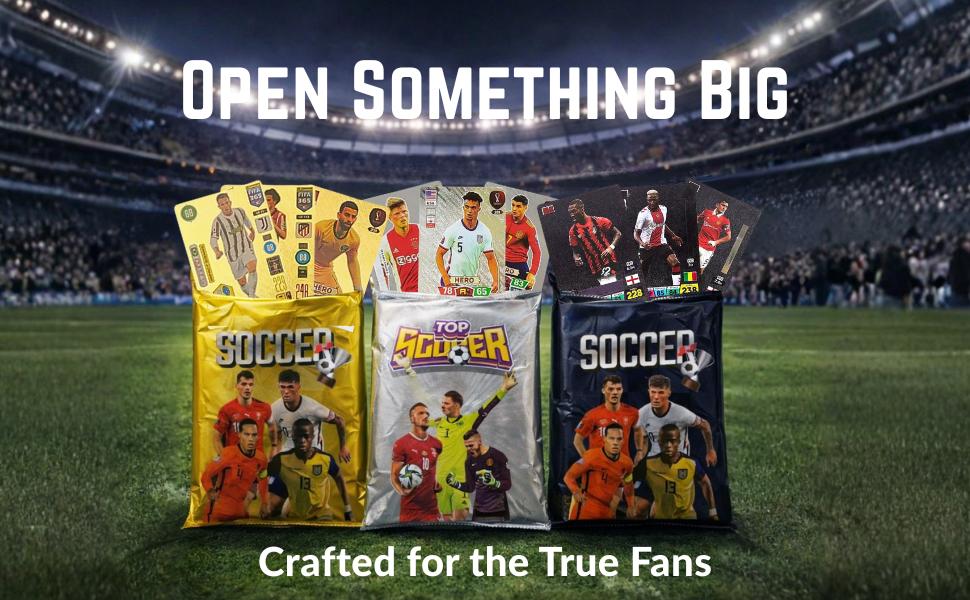2026–27 Soccer Cards – 33 Unique Soccer Player Trading Cards |   3 Mystery Packs (Black, Gold & Silver) |   Different Cards in Each Pack |   Ideal for Football Fans & Collectors – Not Original