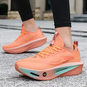 Unisex Large-Size Lightweight Running Shoes Breathable Training Sneakers with EVA Sole Four-Season Fitness Jogging Racing Casual Shoes for Men Women Teenagers Chunky Platform Breathable Sneakers