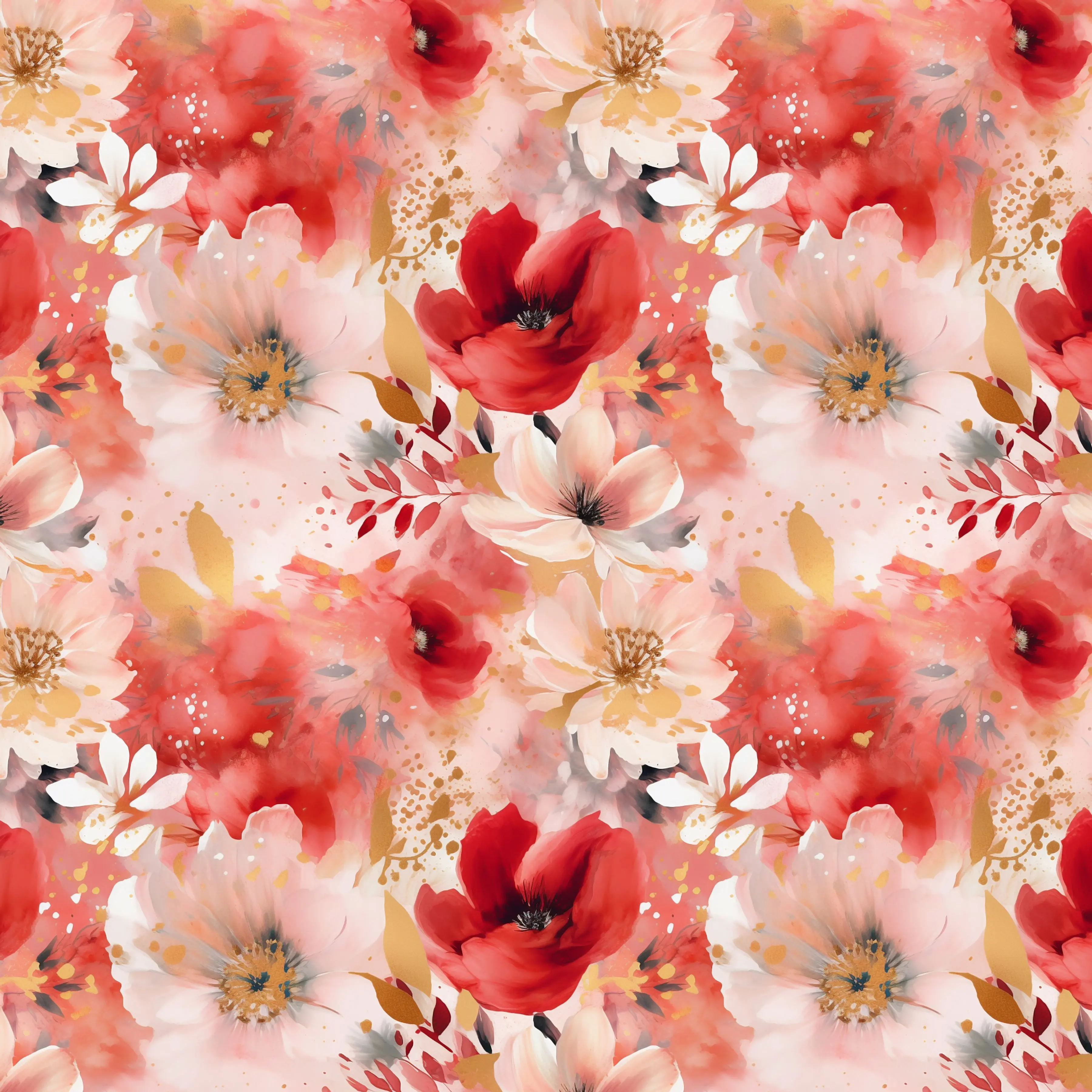 Crimson Blush – 100% Quilting Cotton Fabric by the Yard
