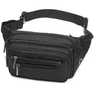 6-Pocket Compact Fanny Pack for Women & Men - Waterproof Crossbody Bag with Adjustable Strap for Running, Cycling, Travel & Hiking Runners