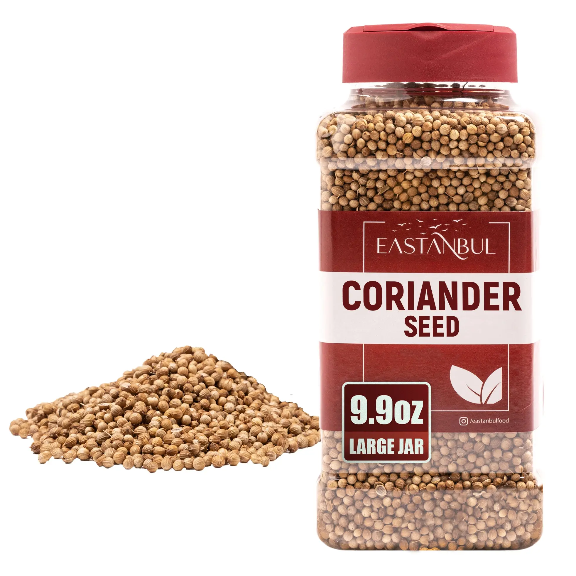 Eastanbul Whole Coriander Seeds for Cooking, Cilantra, Pickling Spice 9.9oz Seasoning Pantry Pack Peppers