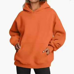 Womens Oversized Fleece Hoodie Sweatshirt Long Sleeve Pullover with Pocket Fall Clothes Comfortable & Stylish Fallfreshness Design