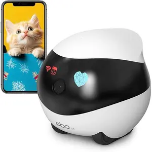 Enabot EBO SE FamilyBot Home Camera Robot: 1080P Movable Pet Camera Indoor, Battery-Operated, Auto-Recharge, Night Vision, 2-Way Talk, Local Storage, APP Control