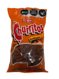 Churritos Enchilados Leo 210g | Mexican Spicy Corn Snack 210g / 7.4 oz